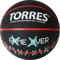Мяч баскетбольный TORRES GAME OVER, р.7 B02217